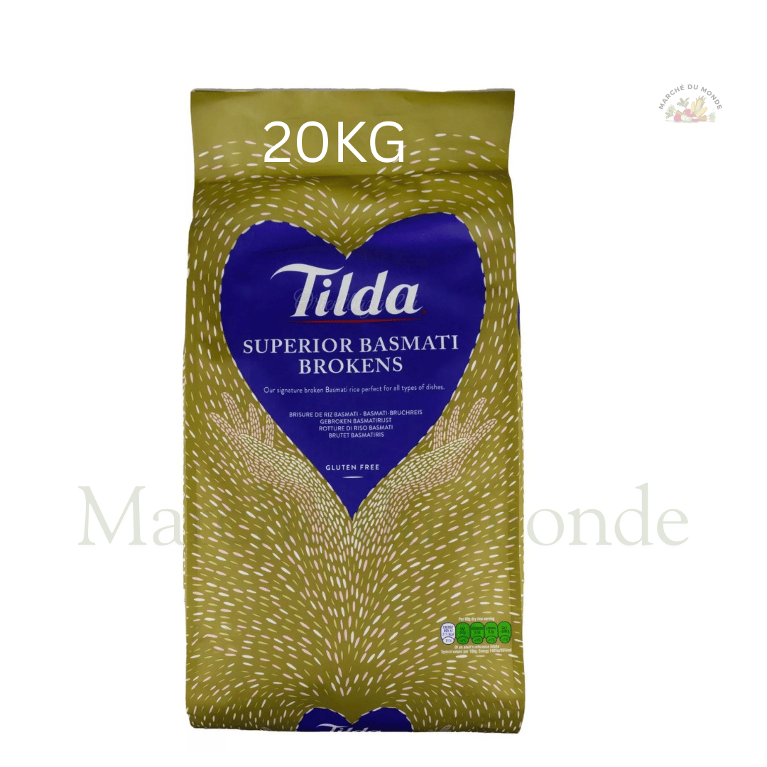 Sac de 20 kg de riz basmati Tilda, une fois cassé