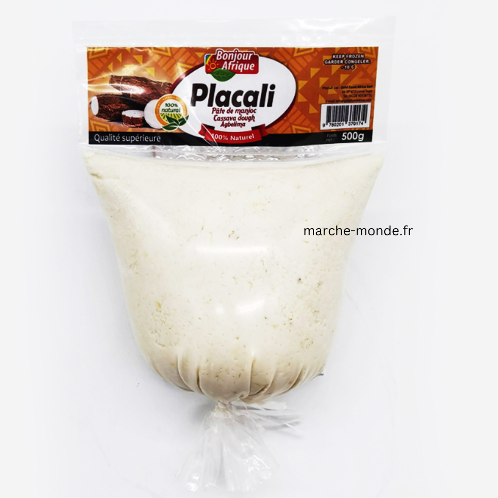 100% Naturel" et "Pâte de manioc Gogovè, Tapioca, Agbelima